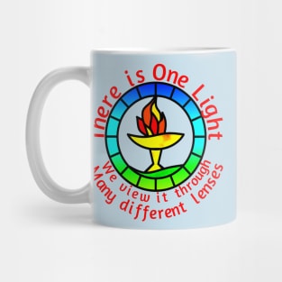 Unitarian-Universalism in a nutshell (Red Text) Mug